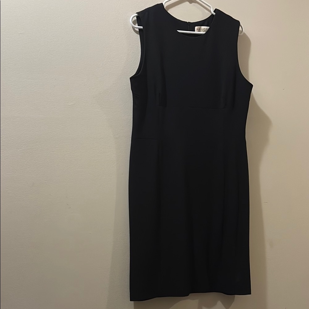 MM Lafleur Black Sleeveless Cocktail Sheath Dress